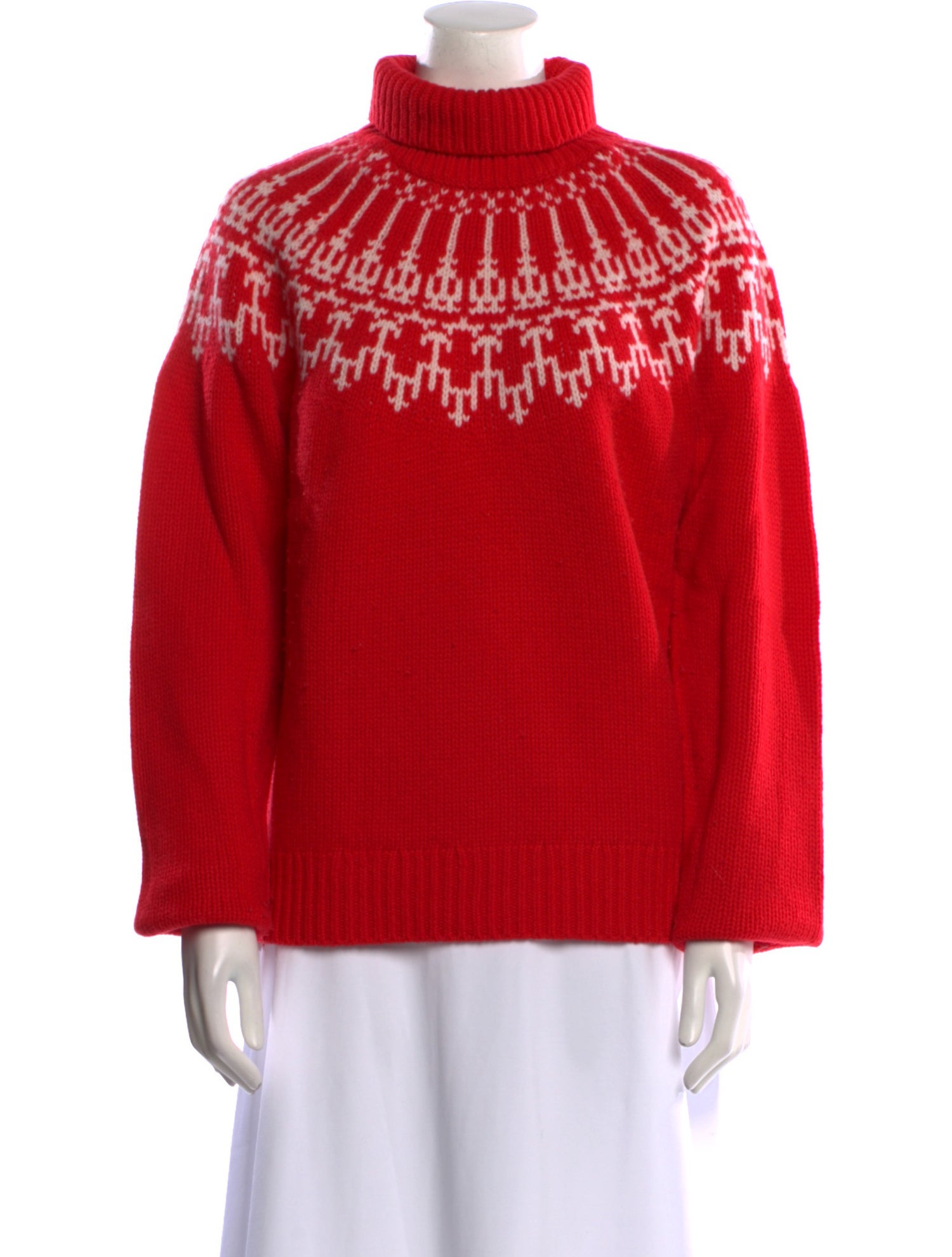 Tory Burch Merino Wool Printed Sweater