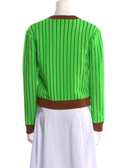 Tory Burch Striped V-Neck Sweater