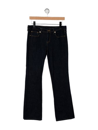 Tory Burch Mid-Rise Wide Leg Jeans
