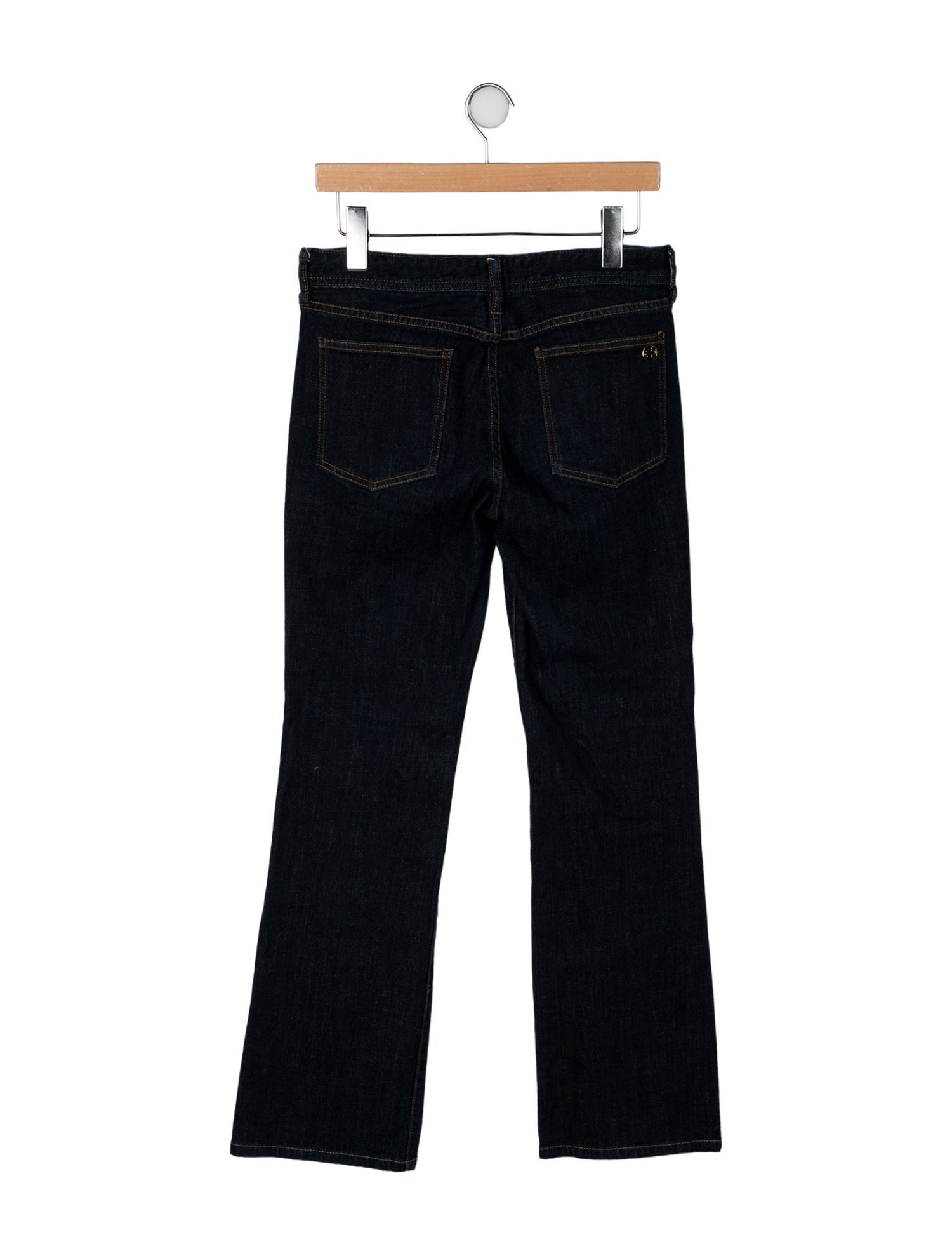 Tory Burch Mid-Rise Wide Leg Jeans