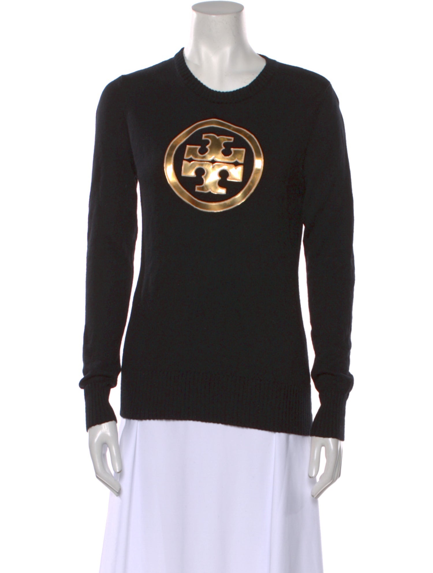 Tory Burch Wool Graphic Print Sweater