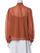 Tory Burch Silk Mock Neck Blouse