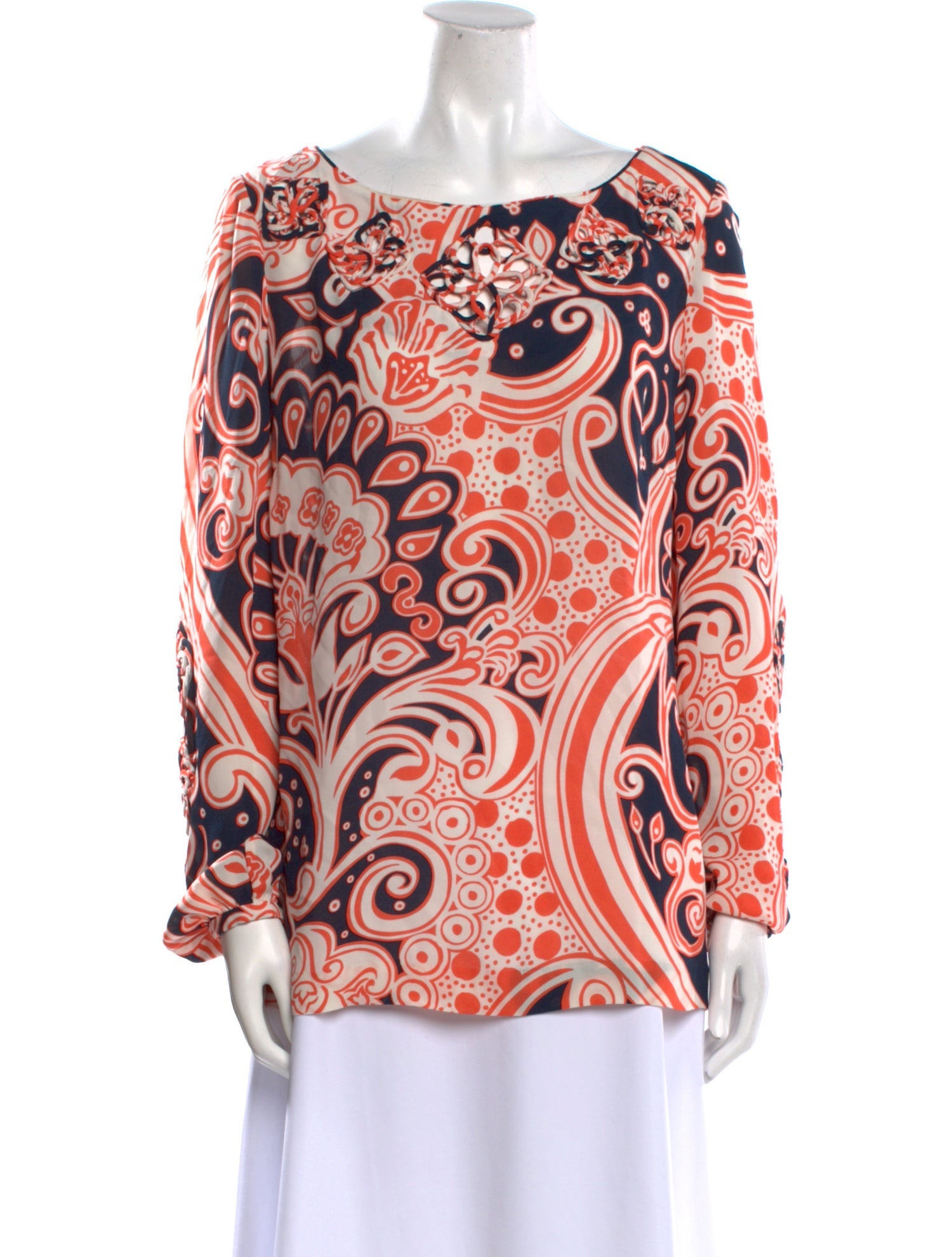 Tory Burch Silk Printed Blouse
