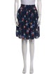 Tory Burch Floral Print Knee-Length Skirt
