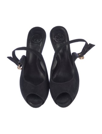 Tory Burch Suede Slingback Sandals
