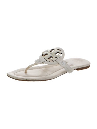 Tory Burch Leather Lasercut Accents Slides