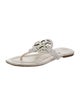 Tory Burch Leather Lasercut Accents Slides