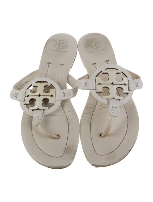 Tory Burch Leather Lasercut Accents Slides