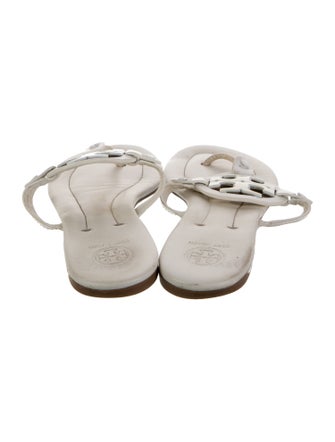 Tory Burch Leather Lasercut Accents Slides