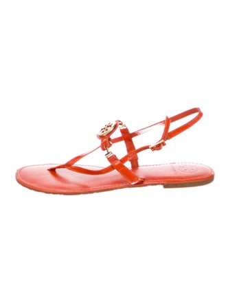 Tory Burch Leather T-Strap Sandals