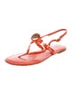 Tory Burch Leather T-Strap Sandals