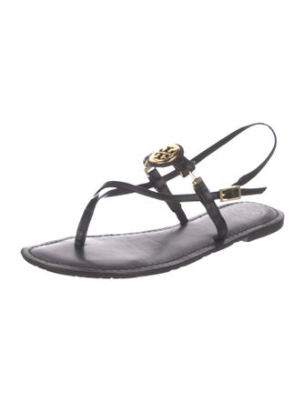 Tory Burch Leather T-Strap Sandals