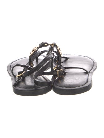 Tory Burch Leather T-Strap Sandals