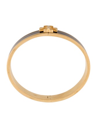 Tory Burch Enamel Kira Hinged Bangle Bracelet