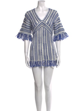 Tory Burch Linen Striped Tunic