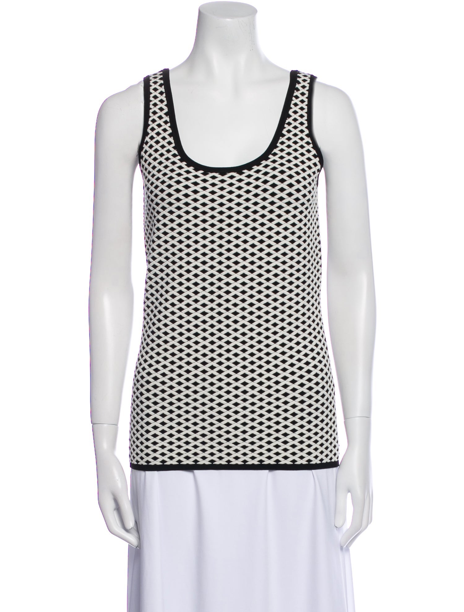 Tory Burch Printed Scoop Neck Top