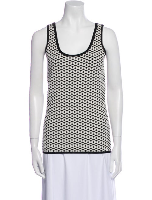 Tory Burch Printed Scoop Neck Top