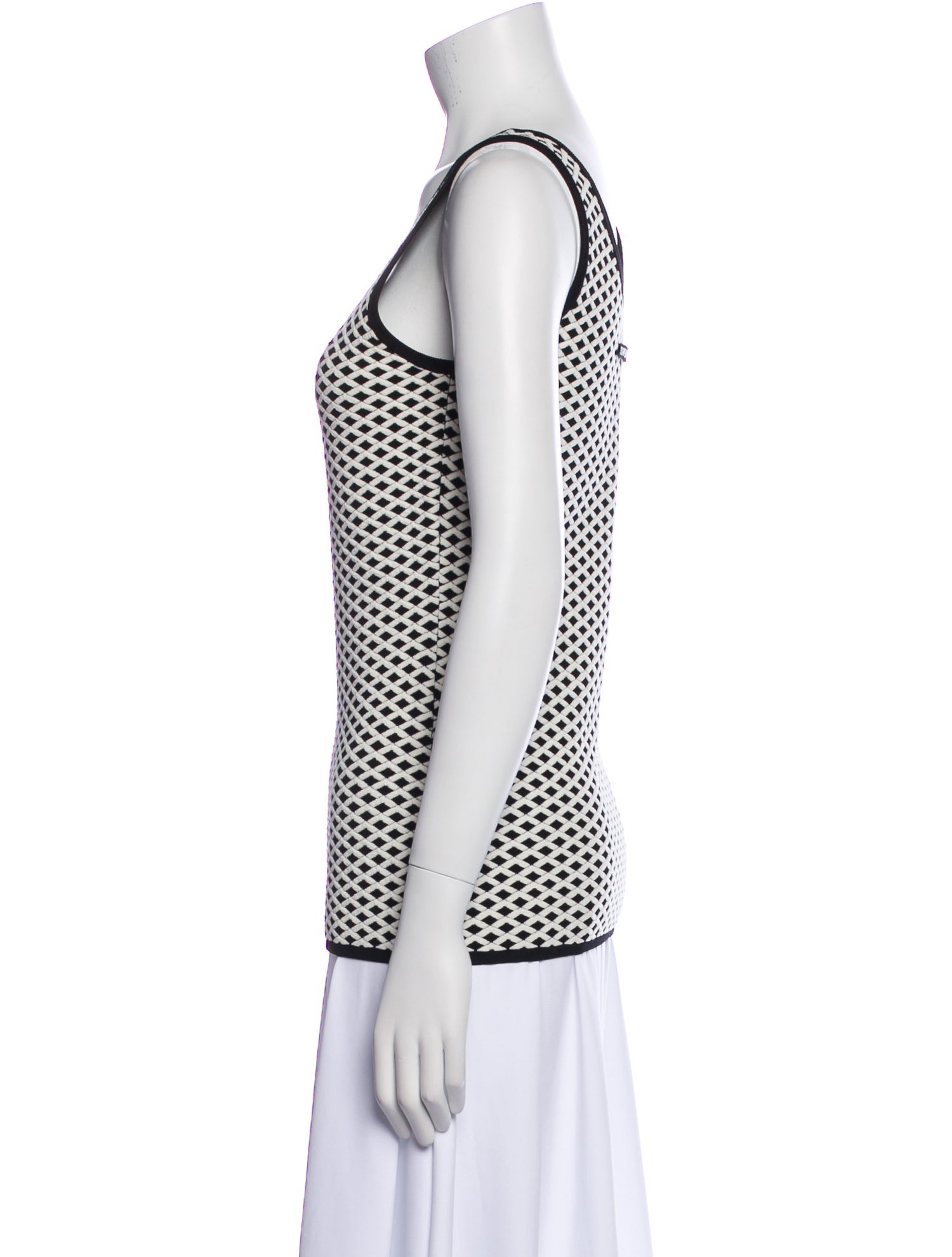 Tory Burch Printed Scoop Neck Top