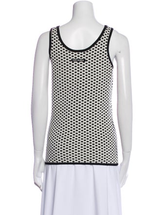 Tory Burch Printed Scoop Neck Top