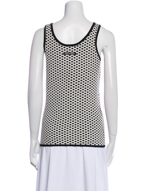 Tory Burch Printed Scoop Neck Top