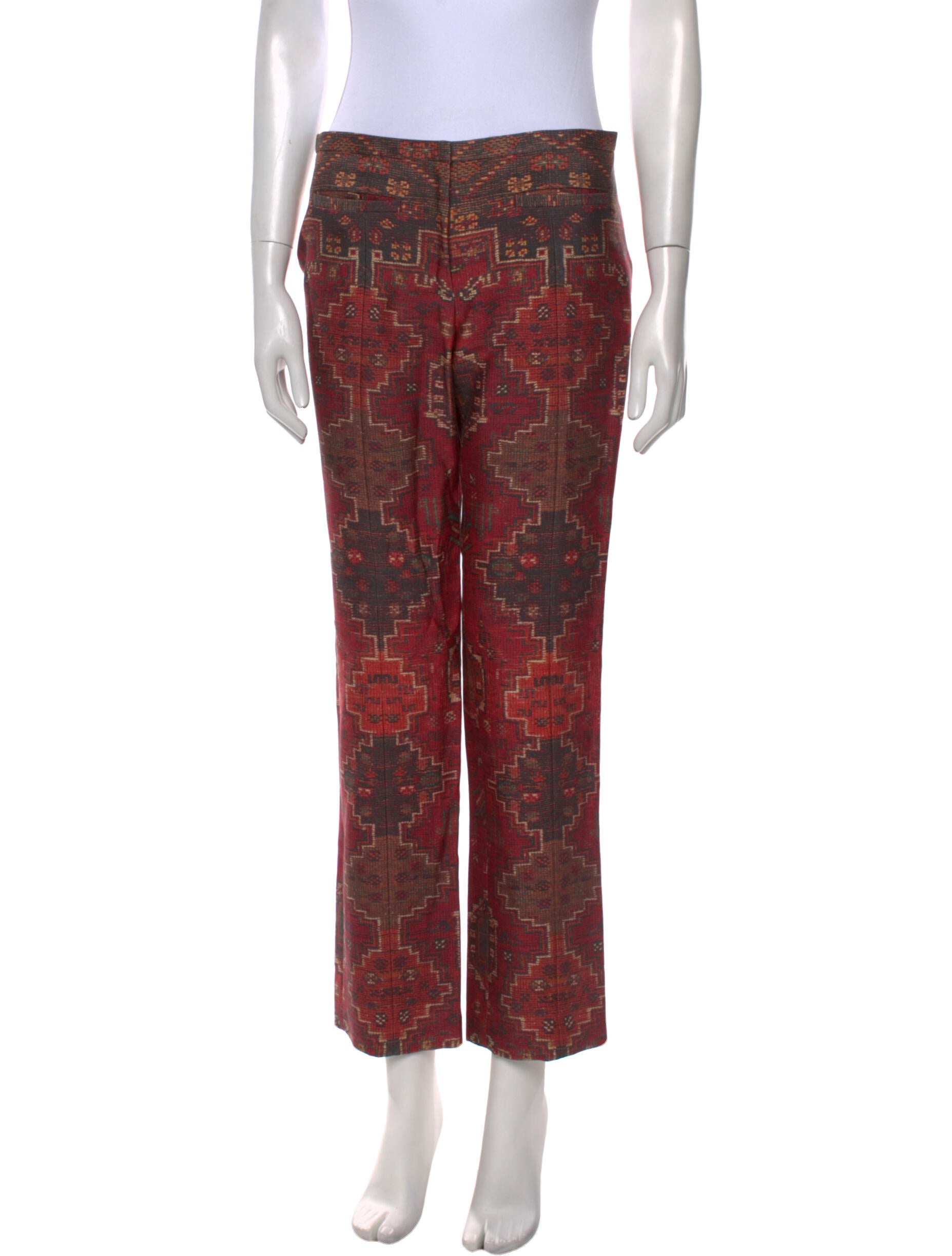 Tory Burch Printed Straight Leg Pants