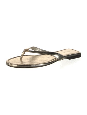 Tory Burch Leather Flip Flops