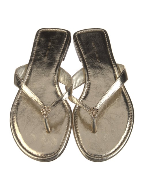 Tory Burch Leather Flip Flops