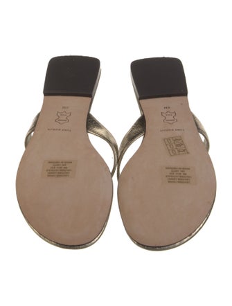Tory Burch Leather Flip Flops