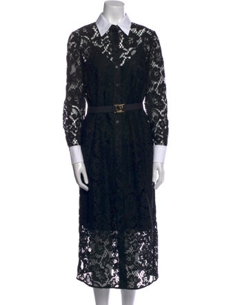 Tory Burch Lace Pattern Midi Length Dress