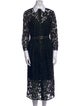 Tory Burch Lace Pattern Midi Length Dress