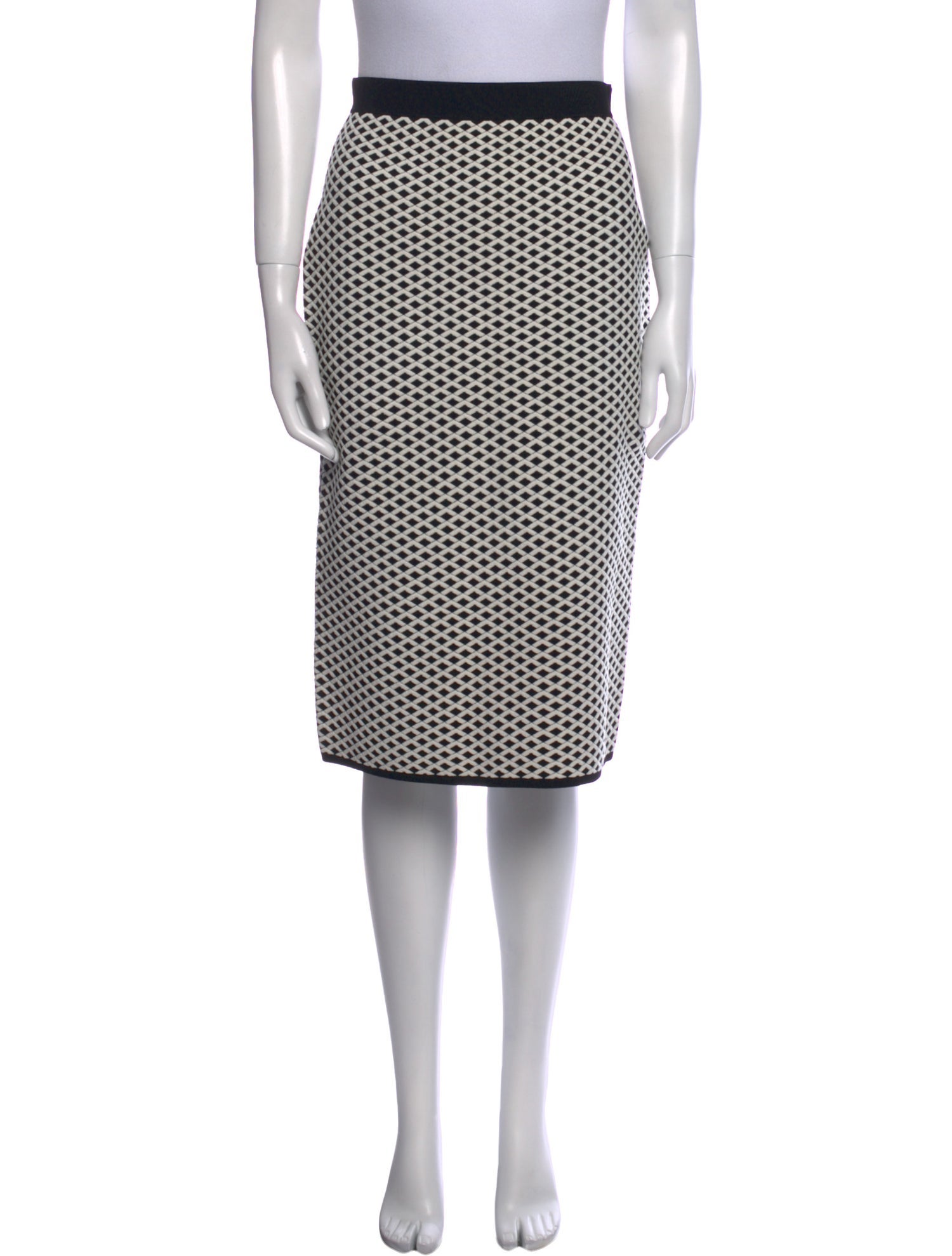 Tory Burch Plaid Print Knee-Length Skirt