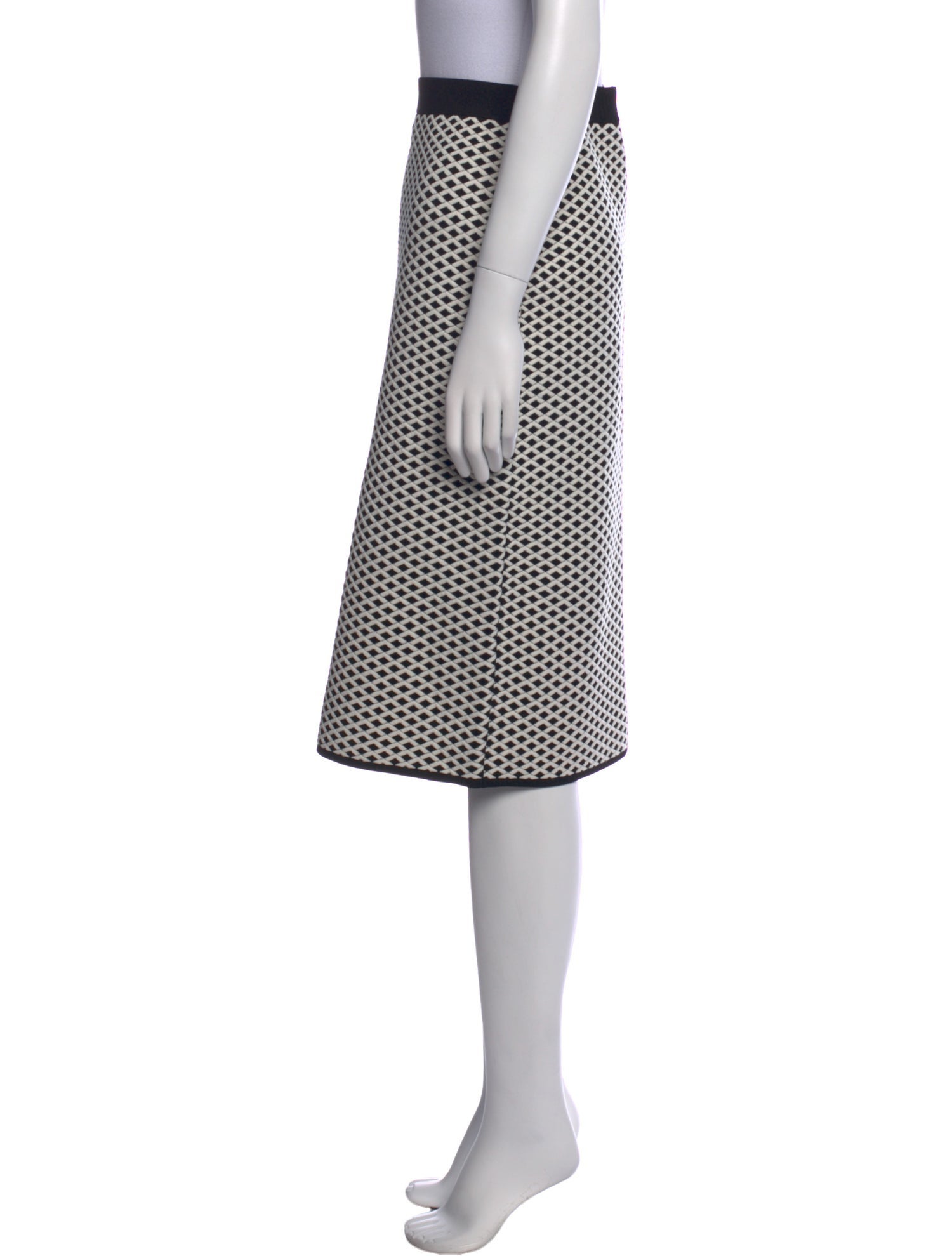 Tory Burch Plaid Print Knee-Length Skirt