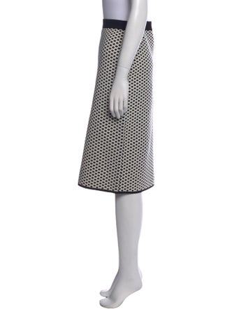 Tory Burch Plaid Print Knee-Length Skirt