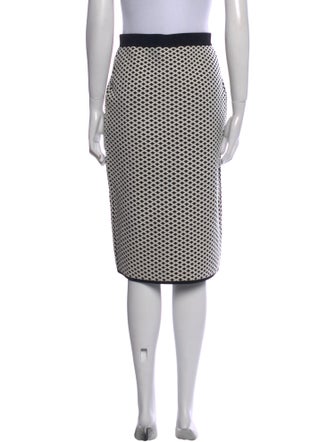 Tory Burch Plaid Print Knee-Length Skirt