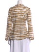 Tory Burch Tie-Dye Print V-Neck Blouse