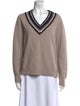 Tory Burch Merino Wool V-Neck Sweater