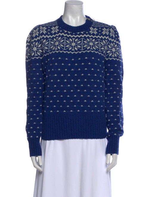 Tory Burch Virgin Wool Printed Sweater