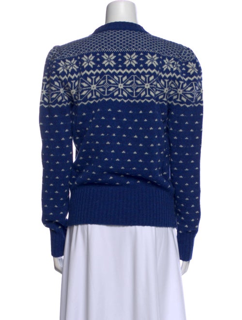 Tory Burch Virgin Wool Printed Sweater