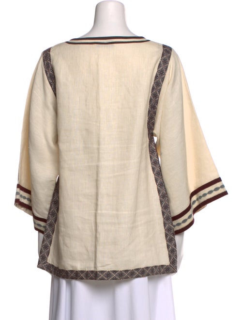 Tory Burch Linen Graphic Print Tunic