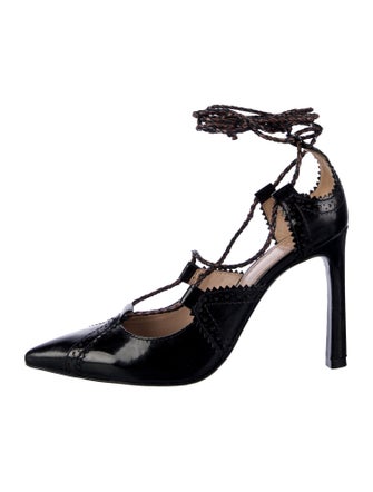 Tory Burch Patent Leather T-Strap Pumps