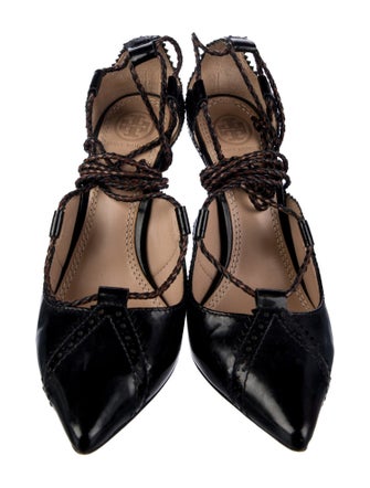 Tory Burch Patent Leather T-Strap Pumps