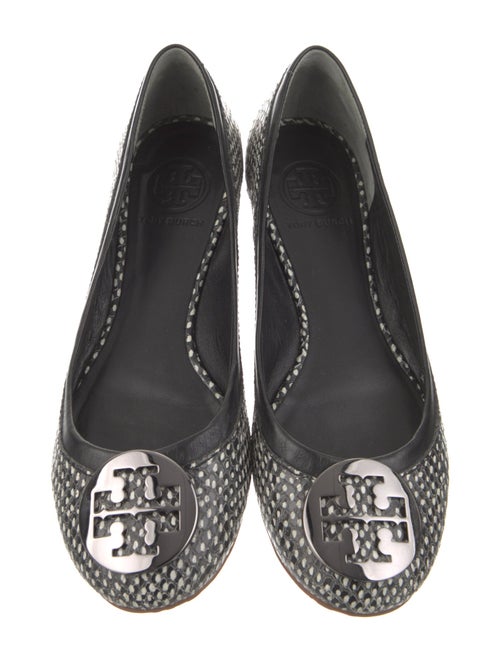 Tory Burch Leather Animal Print Flats