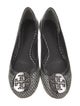 Tory Burch Leather Animal Print Flats