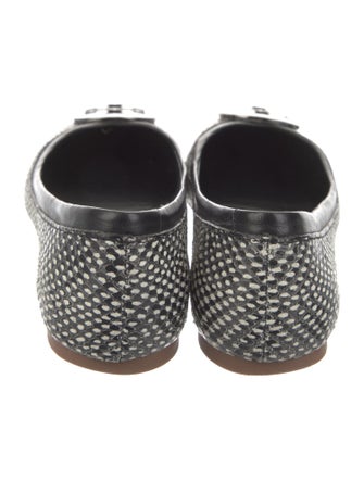 Tory Burch Leather Animal Print Flats
