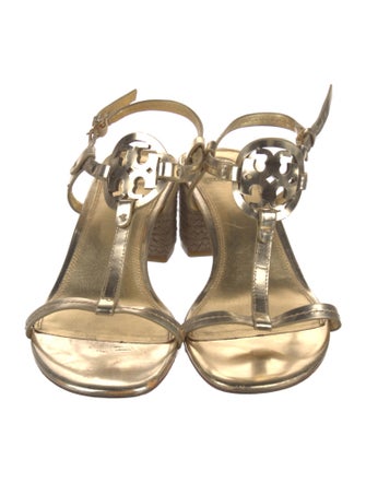 Tory Burch Leather T-Strap Sandals