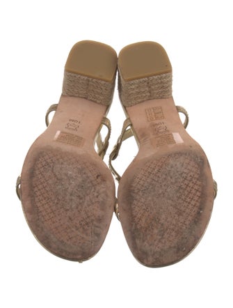 Tory Burch Leather T-Strap Sandals