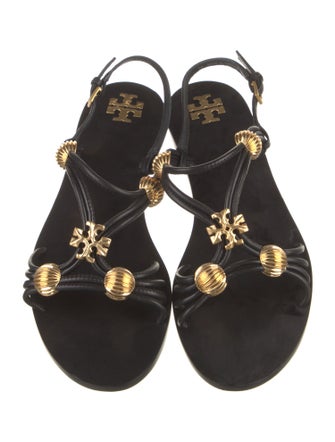 Tory Burch Leather T-Strap Sandals