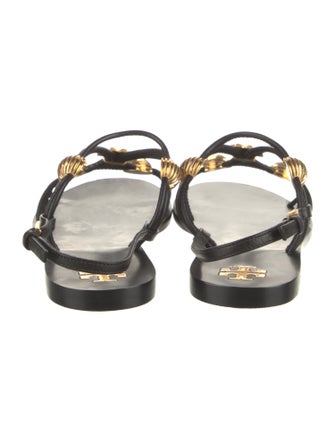 Tory Burch Leather T-Strap Sandals