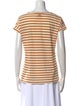 Tory Burch Striped Scoop Neck T-Shirt