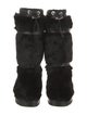 Tory Burch Faux Fur Lace-Up Boots